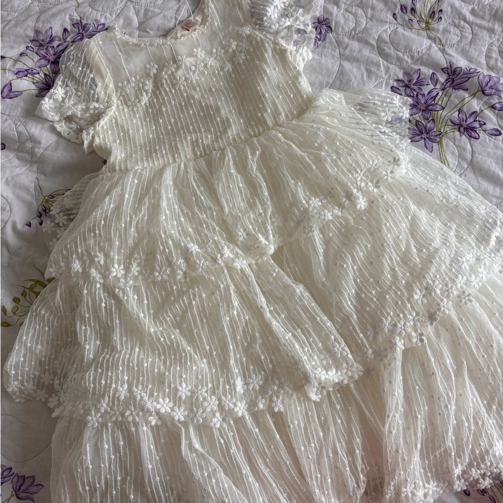 Elegant White Kids Dress flower girl dress